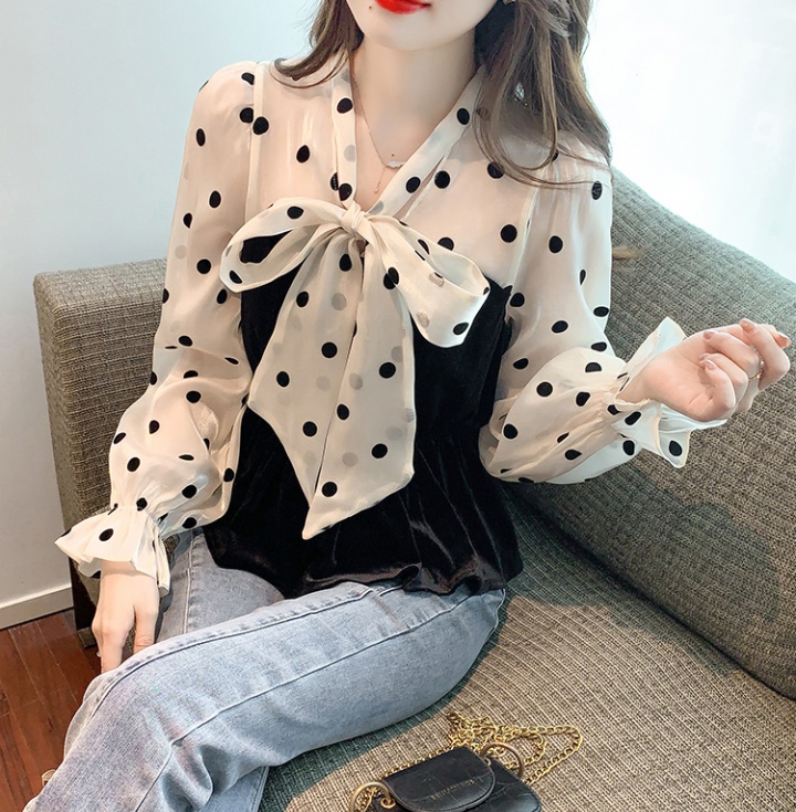 Autumn and winter bottoming shirt Korean style shirt for women