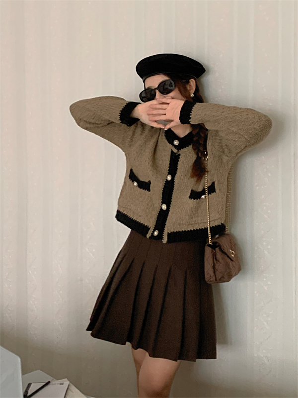 Autumn and winter cardigan knitted sweater for women