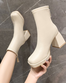 High-heeled boots short boots for women