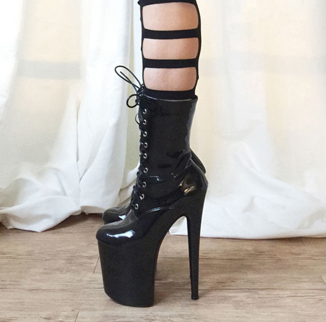 Sexy low cylinder platform large yard sexy boots for women