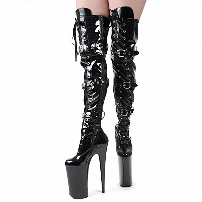 Korean style autumn and winter high-heeled thigh boots