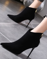 Pointed high-heeled shoes autumn and winter evening dress