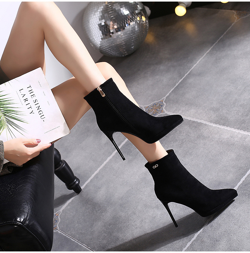 All-match short boots high-heeled martin boots for women