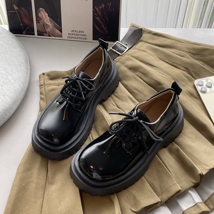 Autumn frenum leather shoes Casual small shoes for women