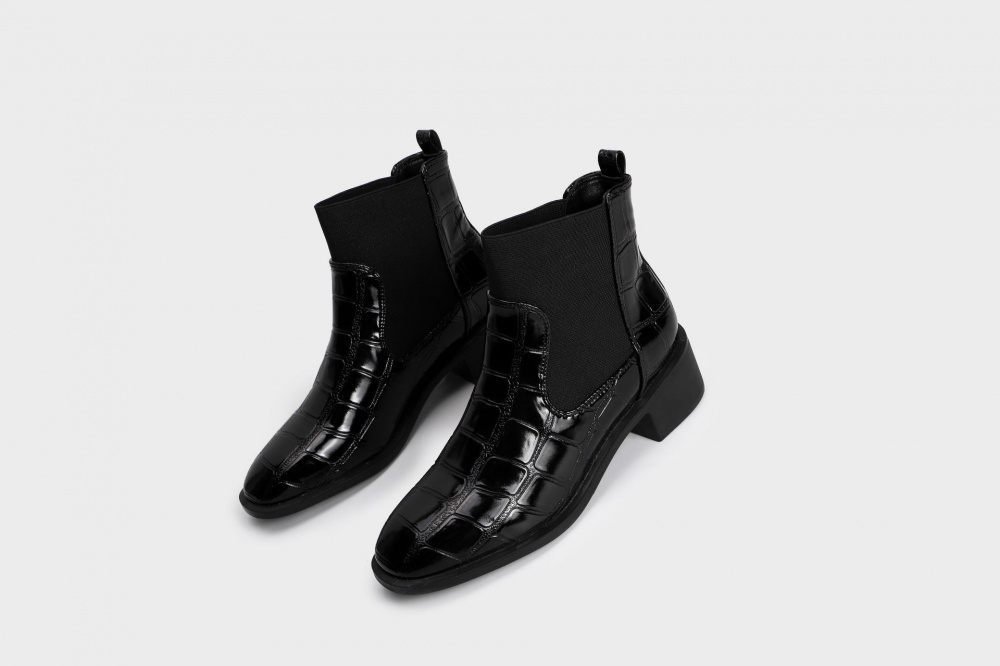 Patent leather boots martin boots for women