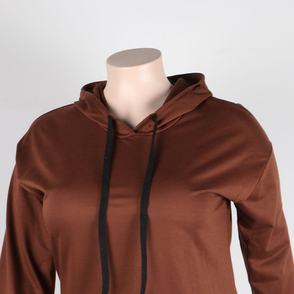 Sexy Casual hooded dress fashion pure hoodie