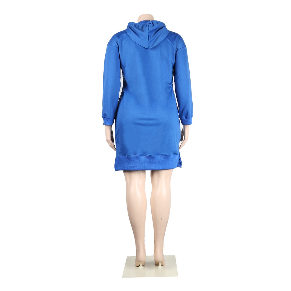 Sexy Casual hooded dress fashion pure hoodie