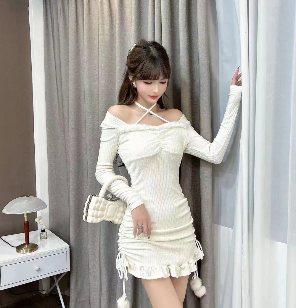 Slim autumn personality sexy dress