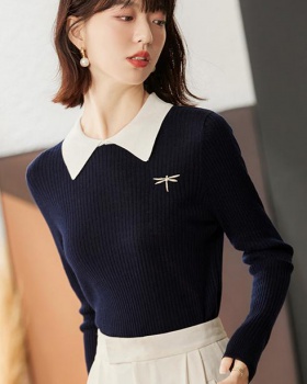 Slim autumn and winter knitted bottoming shirt