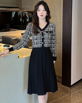 Spring and autumn dress sweater dress for women