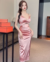 Sexy slim evening dress halter dress for women