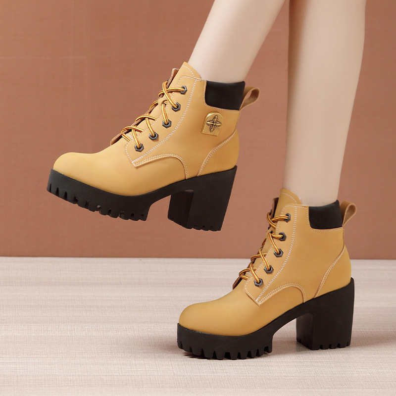 Large yard short boots autumn and winter boots for women