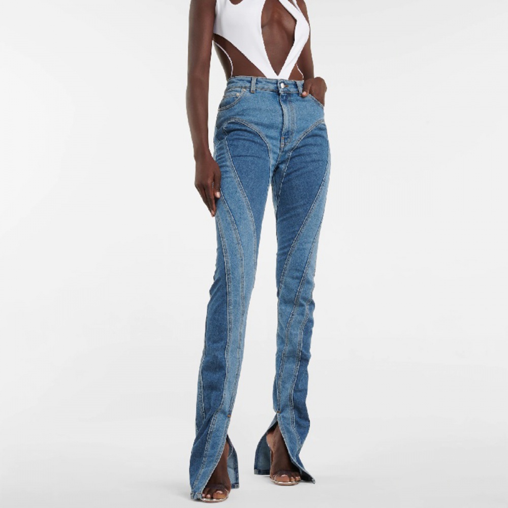 Spicegirl high waist slim jeans mixed colors sexy long pants