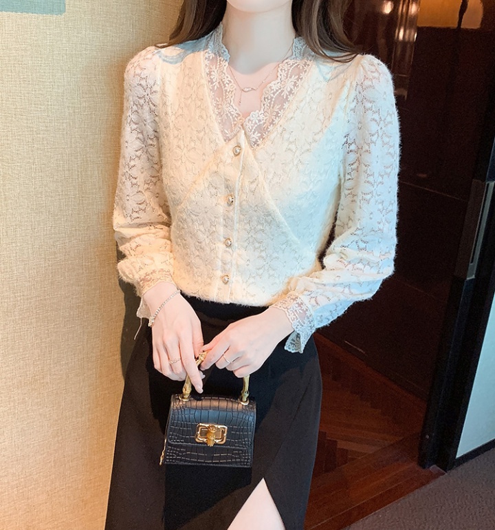 Western style small shirt bottoming shirt for women