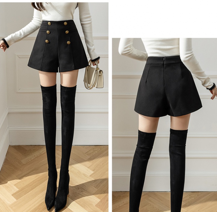Woolen business suit all-match wide leg pants for women