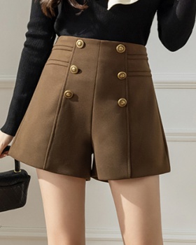 Woolen business suit all-match wide leg pants for women