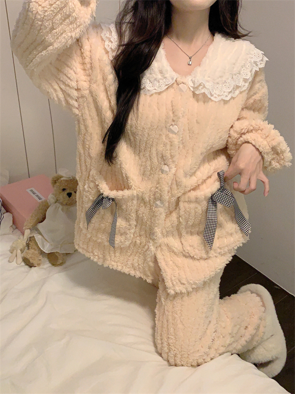 Elmo homewear pure winter long sleeve Korean style pajamas a set