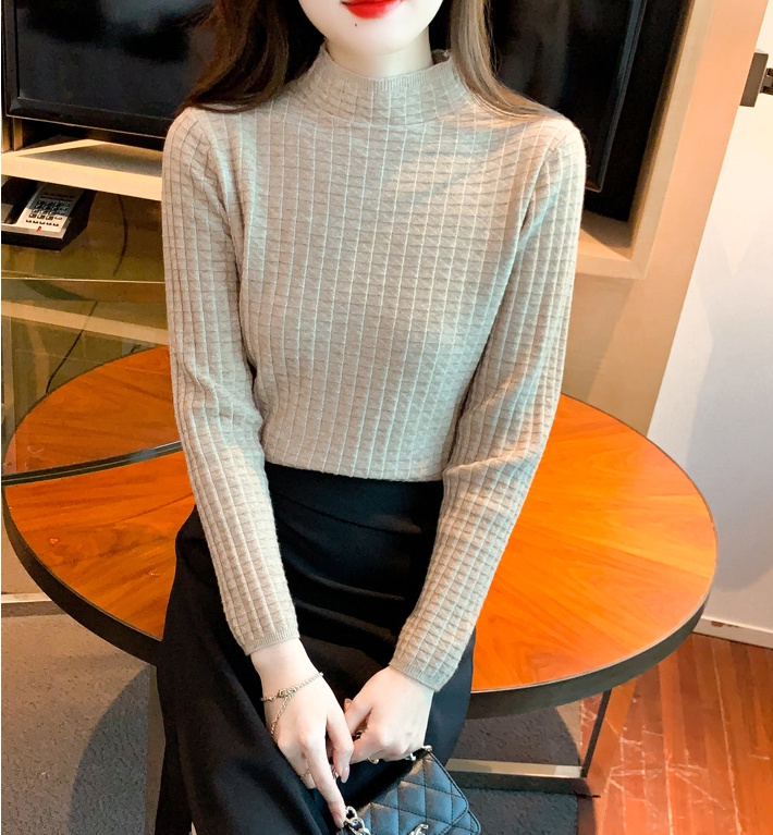 Slim small shirt autumn and winter bottoming shirt for women