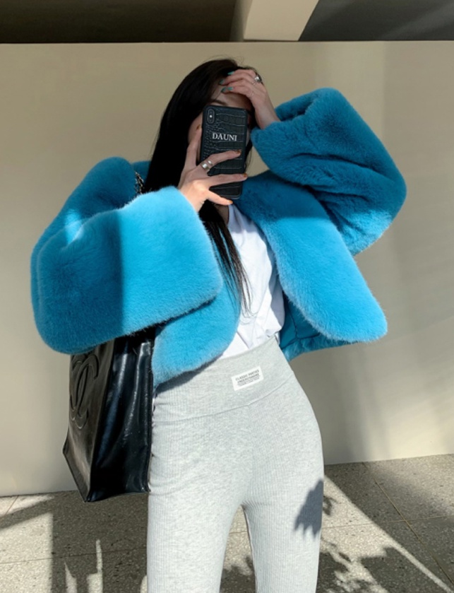 Thick Korean style overcoat velvet jacket tops