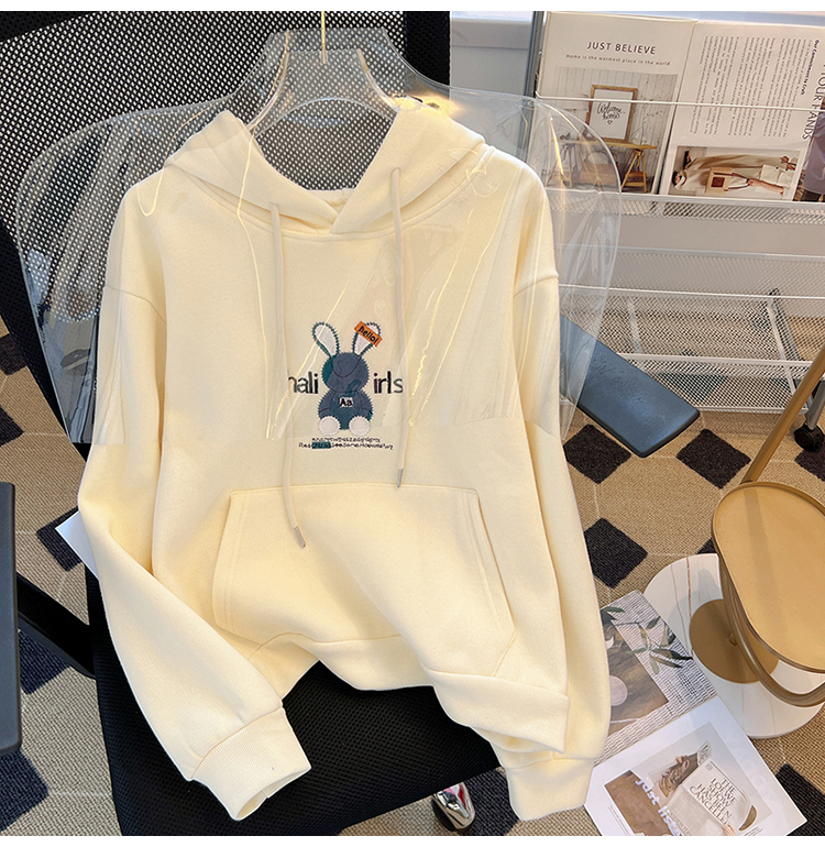 Autumn and winter letters hoodie street tops for women