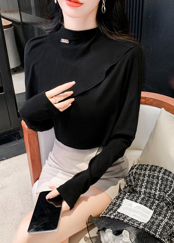 All-match long sleeve winter bottoming shirt for women