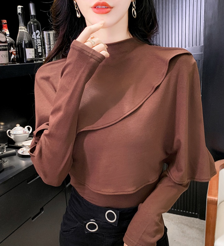 All-match long sleeve winter bottoming shirt for women