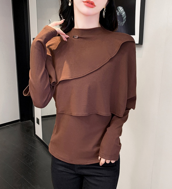 All-match long sleeve winter bottoming shirt for women