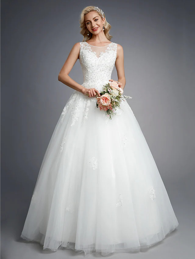 Light France style wedding dress simple formal dress