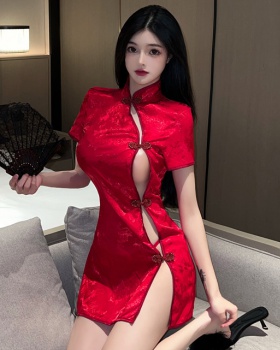 Short classical cheongsam sexy dress for women