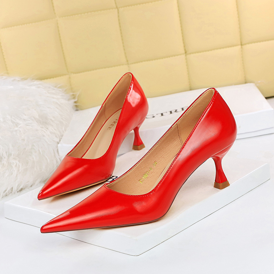 Korean style high-heeled shoes pointed shoes for women