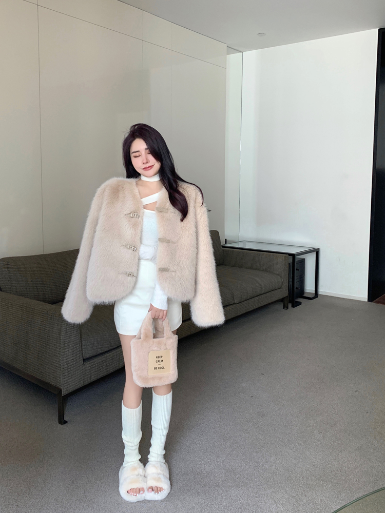 Loose winter overcoat Korean style tops for women