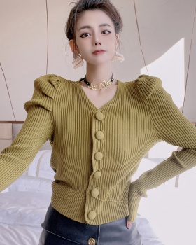 Temperament tops long sleeve sweater for women