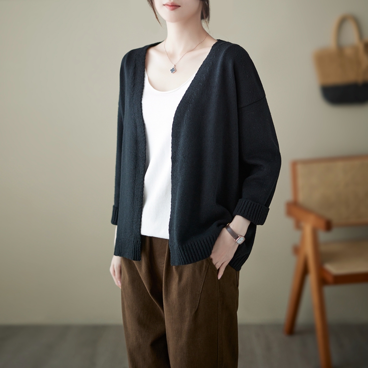 Knitted Casual cardigan all-match pure jacket