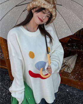 Winter Korean style round neck sweater for women