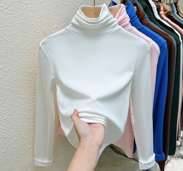 Heap collar tops autumn bottoming shirt for women