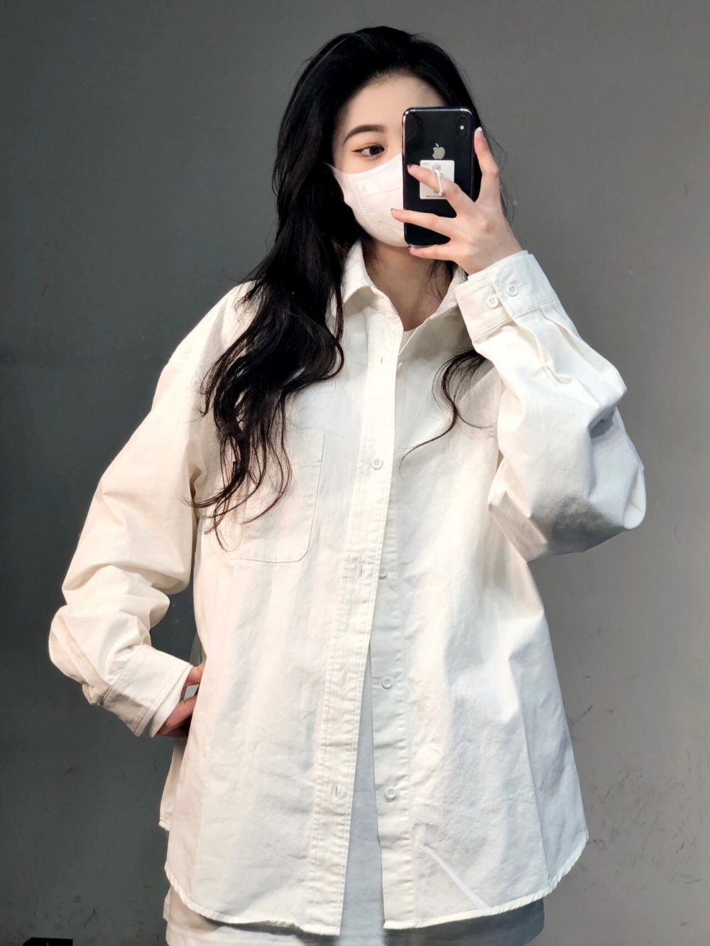 Loose wears outside shirt spring and autumn tops for women