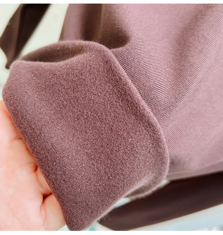 Thermal tops plus velvet business suit for women
