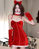 Role-play sexy spicegirl red dress a set for women
