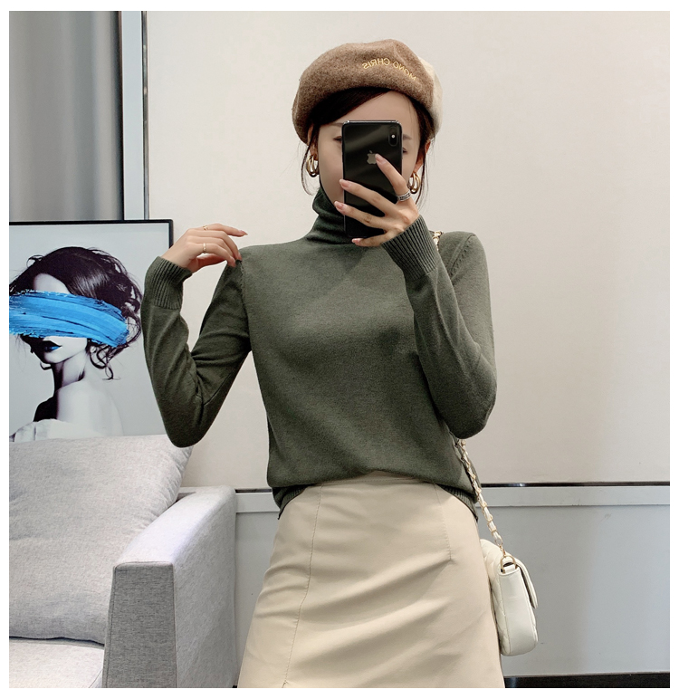 Slim bottoming shirt autumn and winter sweater