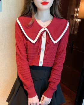 Mixed colors sweater bottoming shirt for women