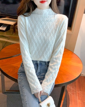 Slim shirts lace bottoming shirt for women