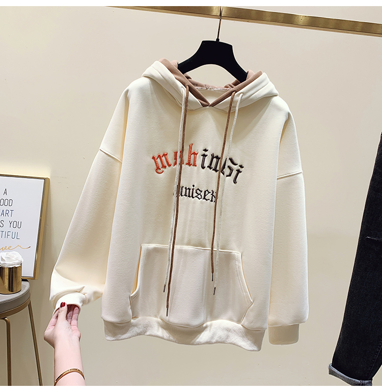 Autumn and winter hoodie hooded coat for women