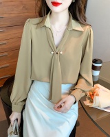Court style Casual tops temperament shirt