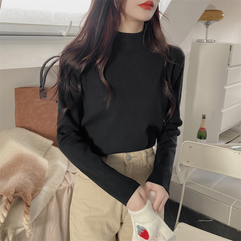 Long sleeve sweater autumn and winter bottoming shirt