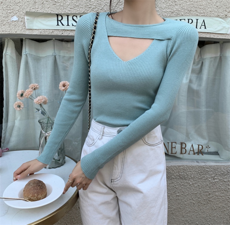 Sexy hollow unique sweater for women