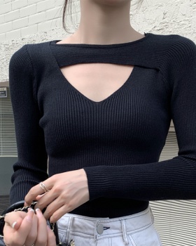 Sexy hollow unique sweater for women