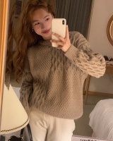 Korean style long sleeve pullover sweater