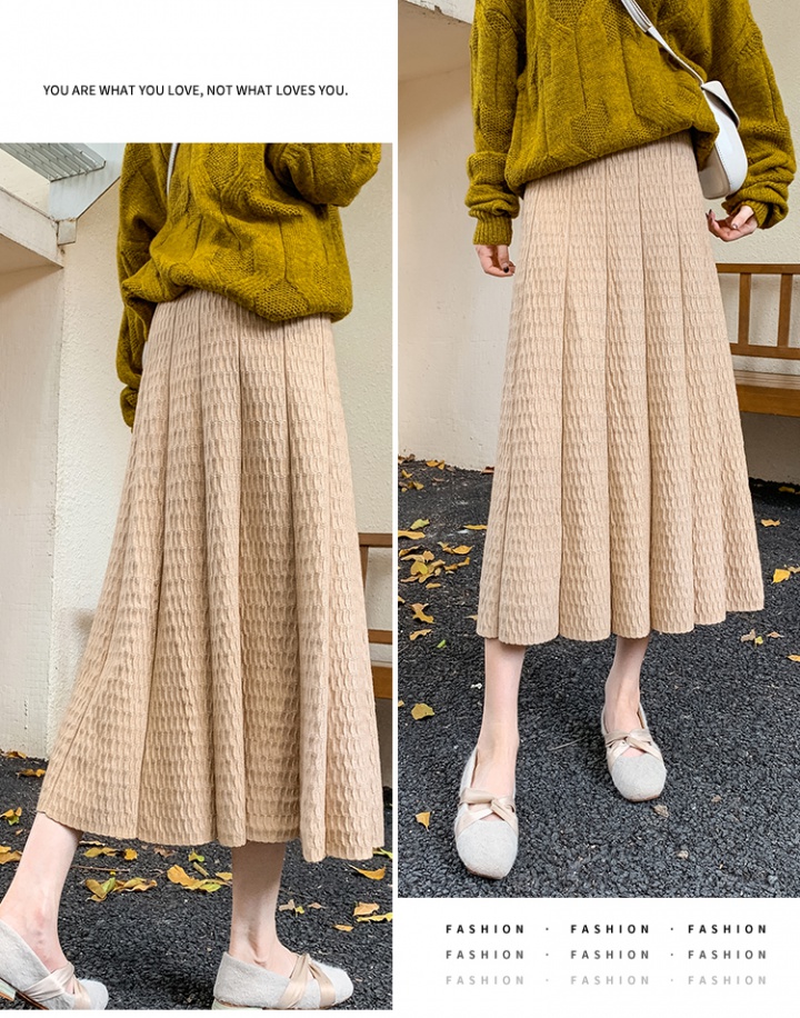 Knitted Korean style skirt winter doll shirt for women