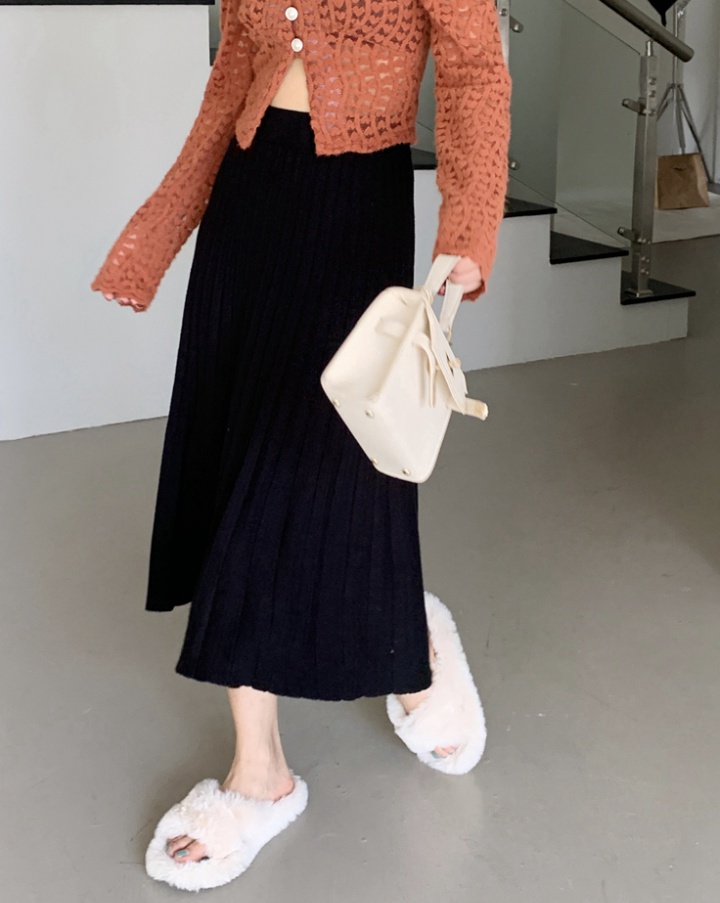 All-match knitted autumn and winter skirt