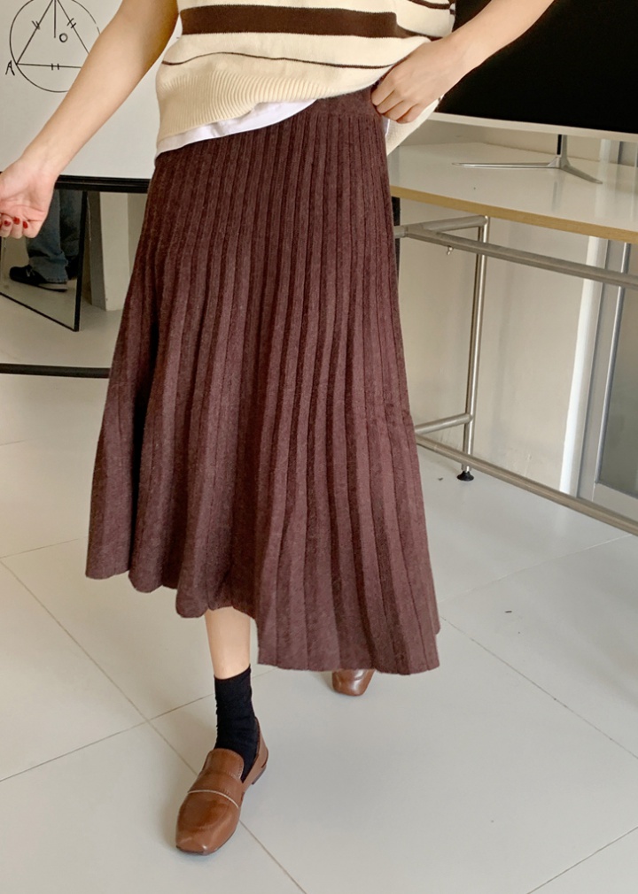 All-match knitted autumn and winter skirt